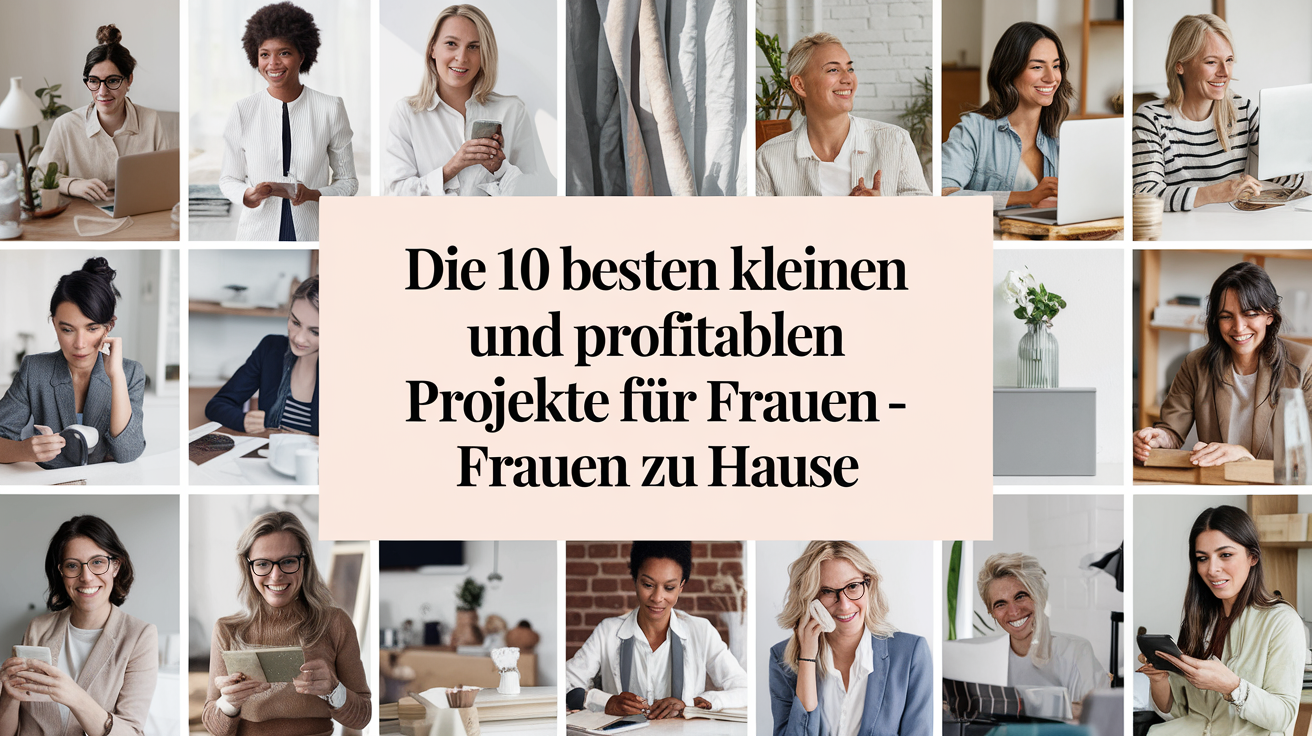 Die 10 besten kleinen und profitablen Projekte für Frauen zu Hause