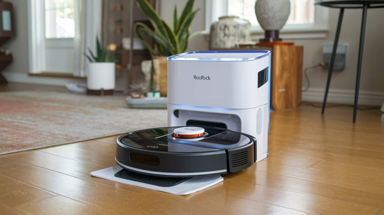 roborock S8 Max Ultra Saugroboter und Wischmopp, automatisches Waschen und Trocknen, weiß, offizielle Bodenreinigungslösung, Bodenreiniger für Hartholz, Fliesen, Hartboden