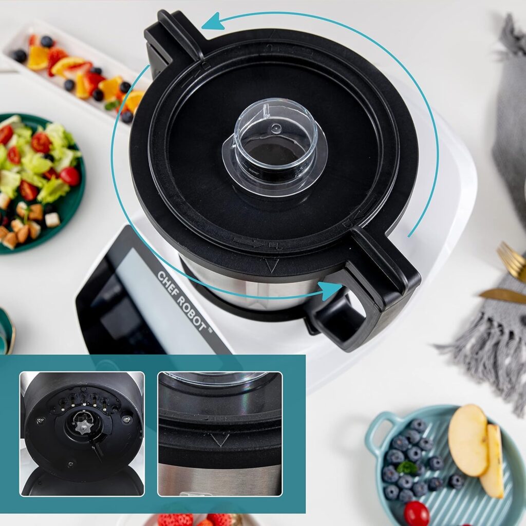 71qDuWJzksL._AC_SL1500_-1024x1024 UltraCook Smart Food Processor All-in-One Auto-Kochmaschine, 3,5 l Kapazität, 600+ Online-Rezepte, integrierte Waage, 7-Zoll-TFT-Bildschirm, selbstreinigend, multifunktionales Küchengerät