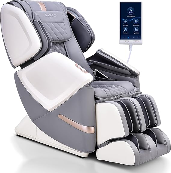 MYNTA-2024-4D-Massage-Chair-for-Full-Body MYNTA 2024 4D Massage Chair for Full Body, Zero Gravity Recliner with 4D+2D Dual Mechanism, Waist & Shawl Heating with Extended SL-Track, Foot & Calf Massager, Music Sync with Hi-Fi Bluetooth Speaker