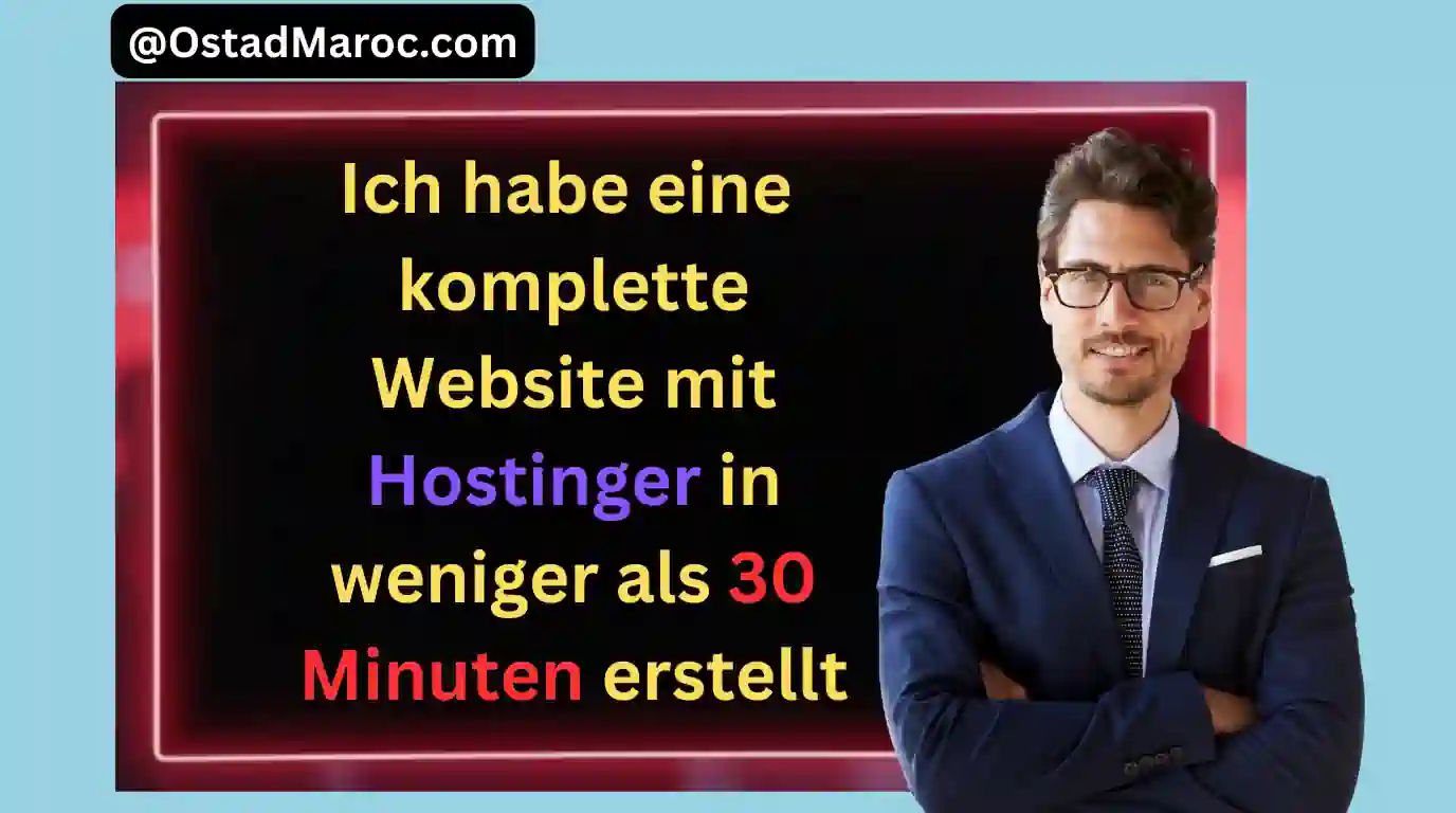 Echte Erfahrung: Ich habe eine komplette Website mit Hostinger in weniger als 30 Minuten erstellt