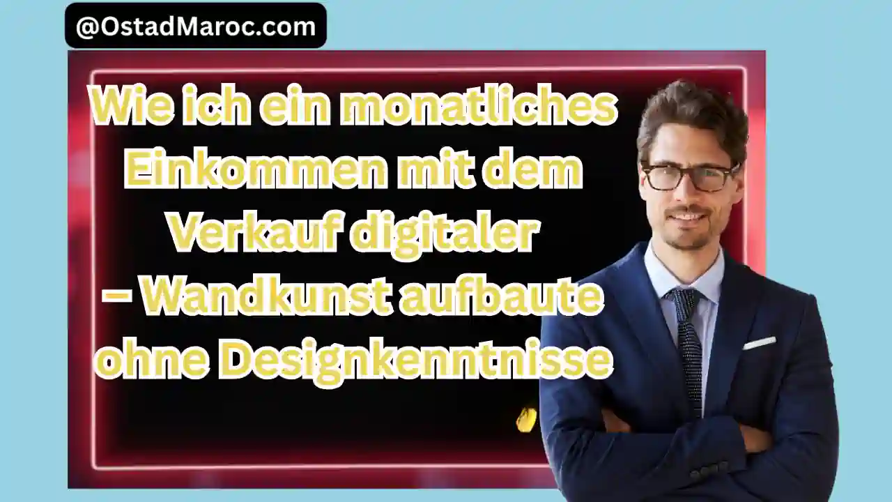 Von Null auf die ersten 100€: Wie ich ein monatliches Einkommen mit dem Verkauf digitaler Wandkunst aufbaute – ohne Designkenntnisse