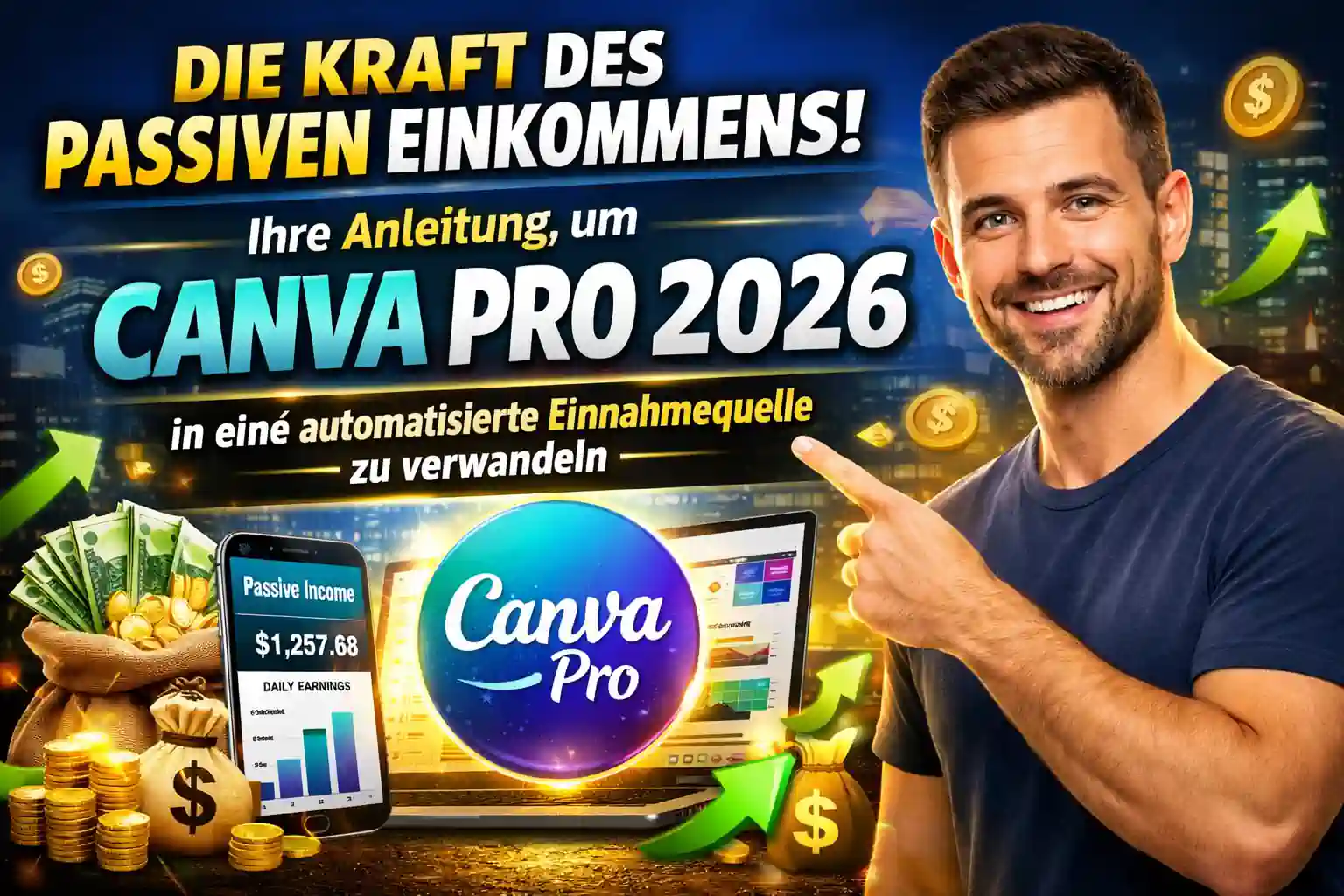 Die Kraft des Passiven Einkommens: Ihre Anleitung, um Canva Pro 2026 in eine automatisierte Einnahmequelle zu verwandeln