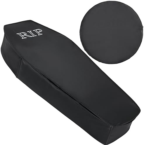 Liliful Halloween Cemetery Pop Up Coffin with Lid Black Classic